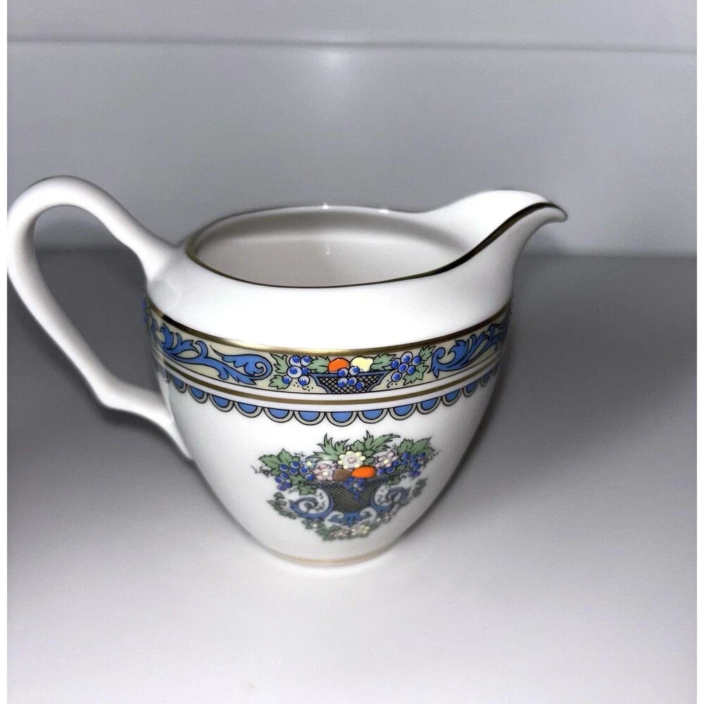 Lenox Autumn Collection Fine Bone China Creamer & Sugar Bowl W/Lid